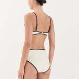 Swim High Waist Brief - Ivory
