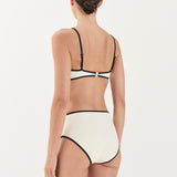 Scoop Neck Swim Top - Ivory