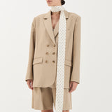 Stella Neck Tie - Ivory Polka