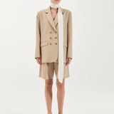 Stella Neck Tie - Ivory Polka