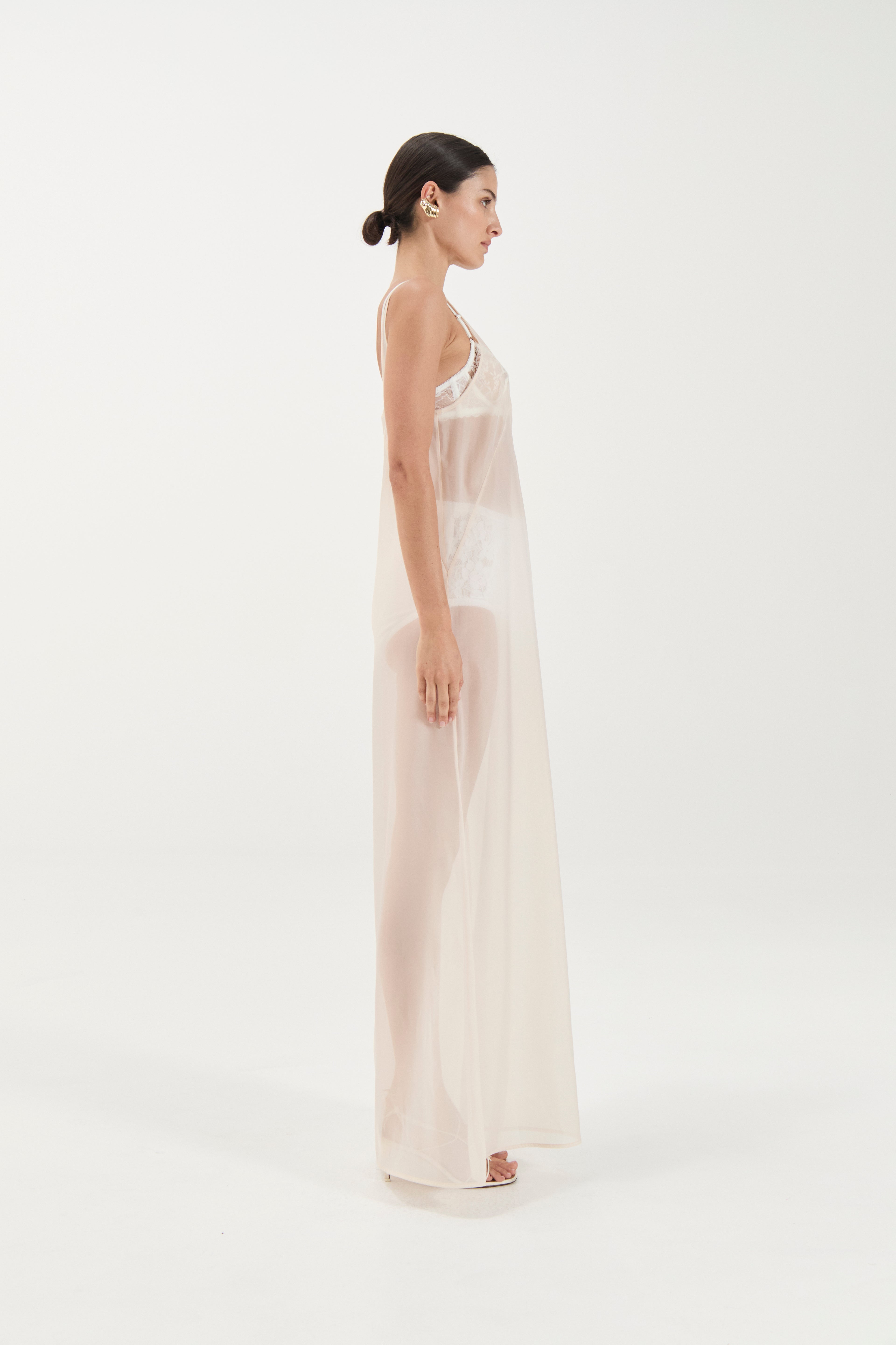 Georgette Dress - Ivory