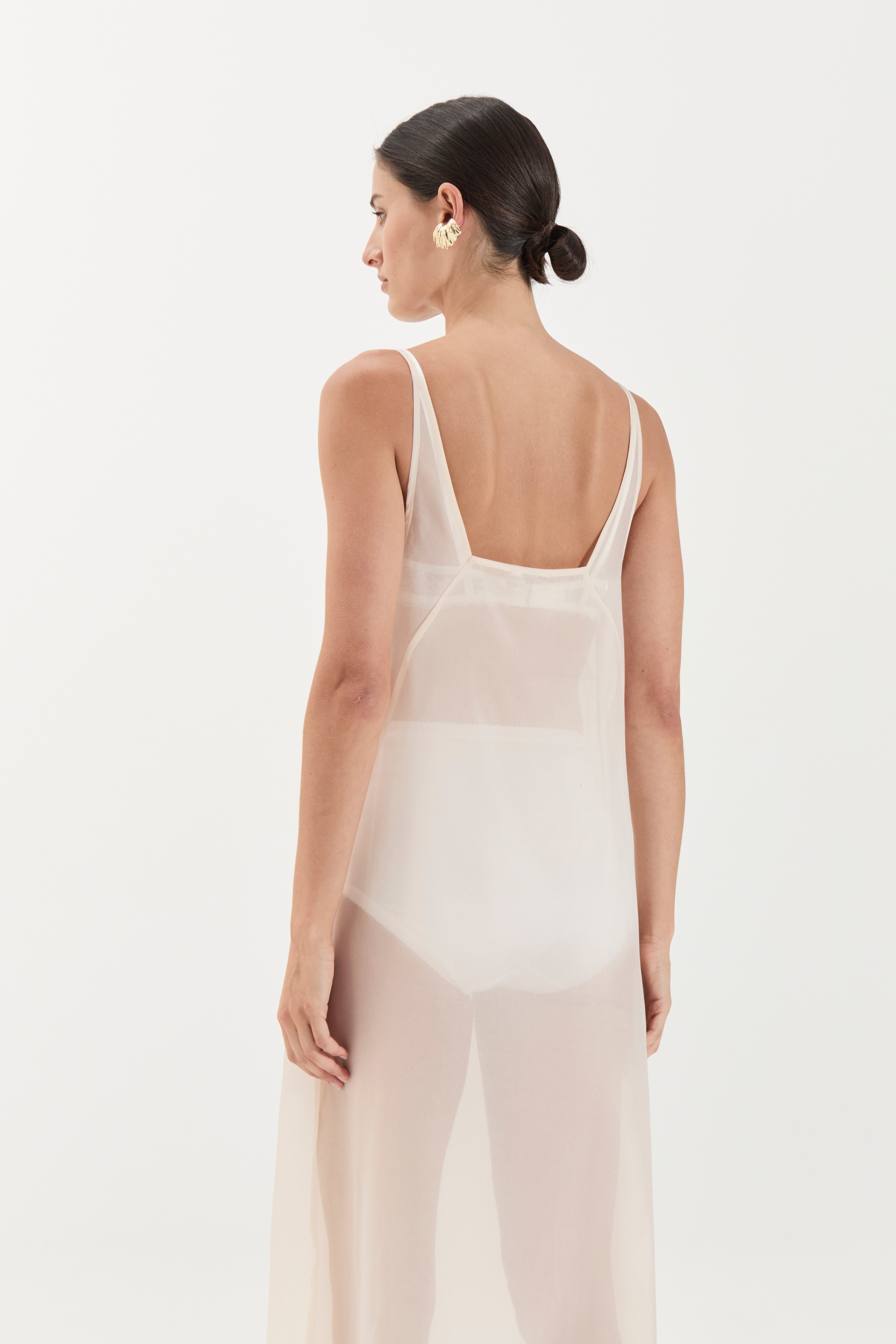 Georgette Dress - Ivory