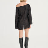 Eloise Beaded Mini - Noir