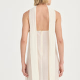 Camilla Dress - Ivory Leaf