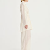 Giulia Pants - Ivory Leaf