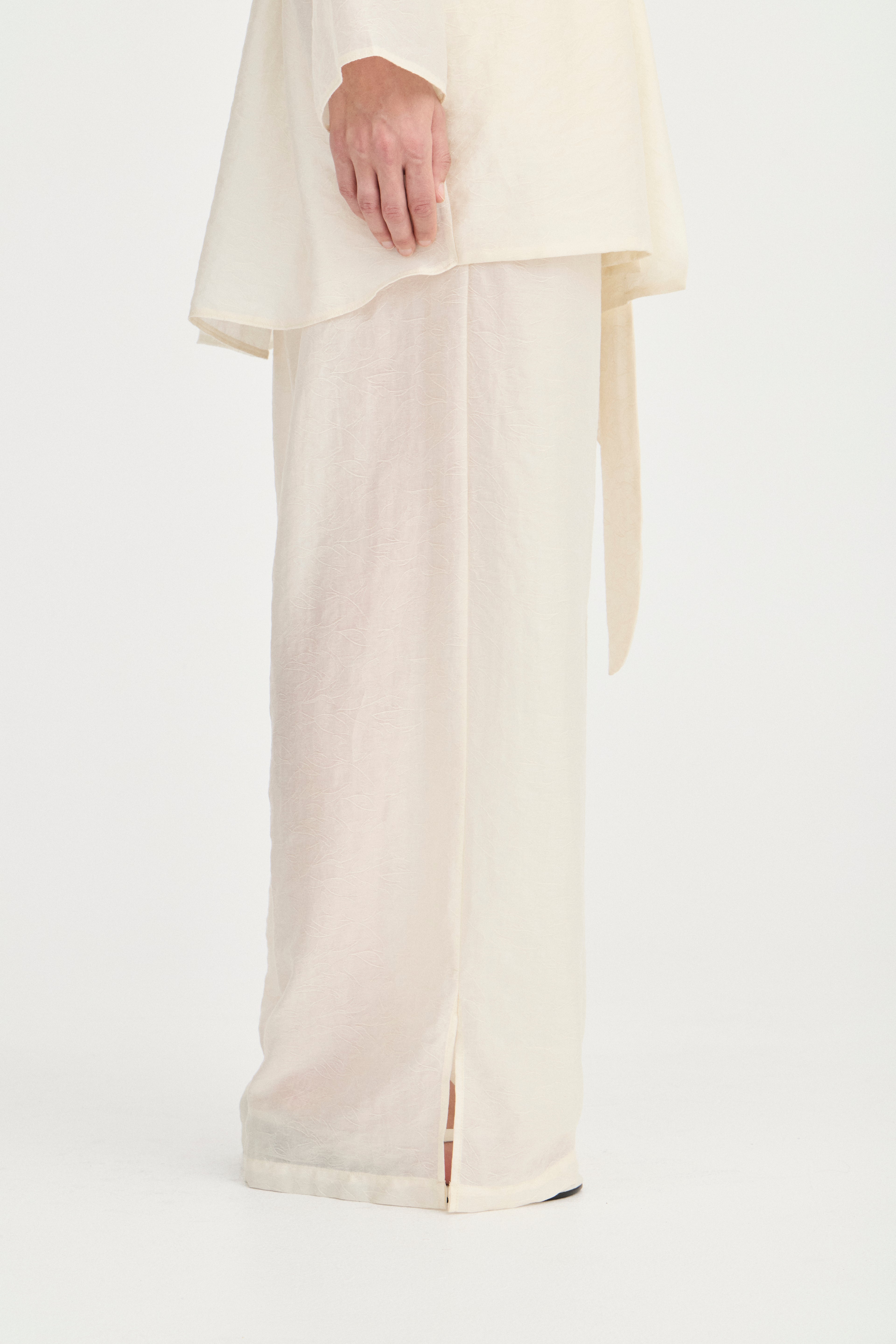 Giulia Pants - Ivory Leaf