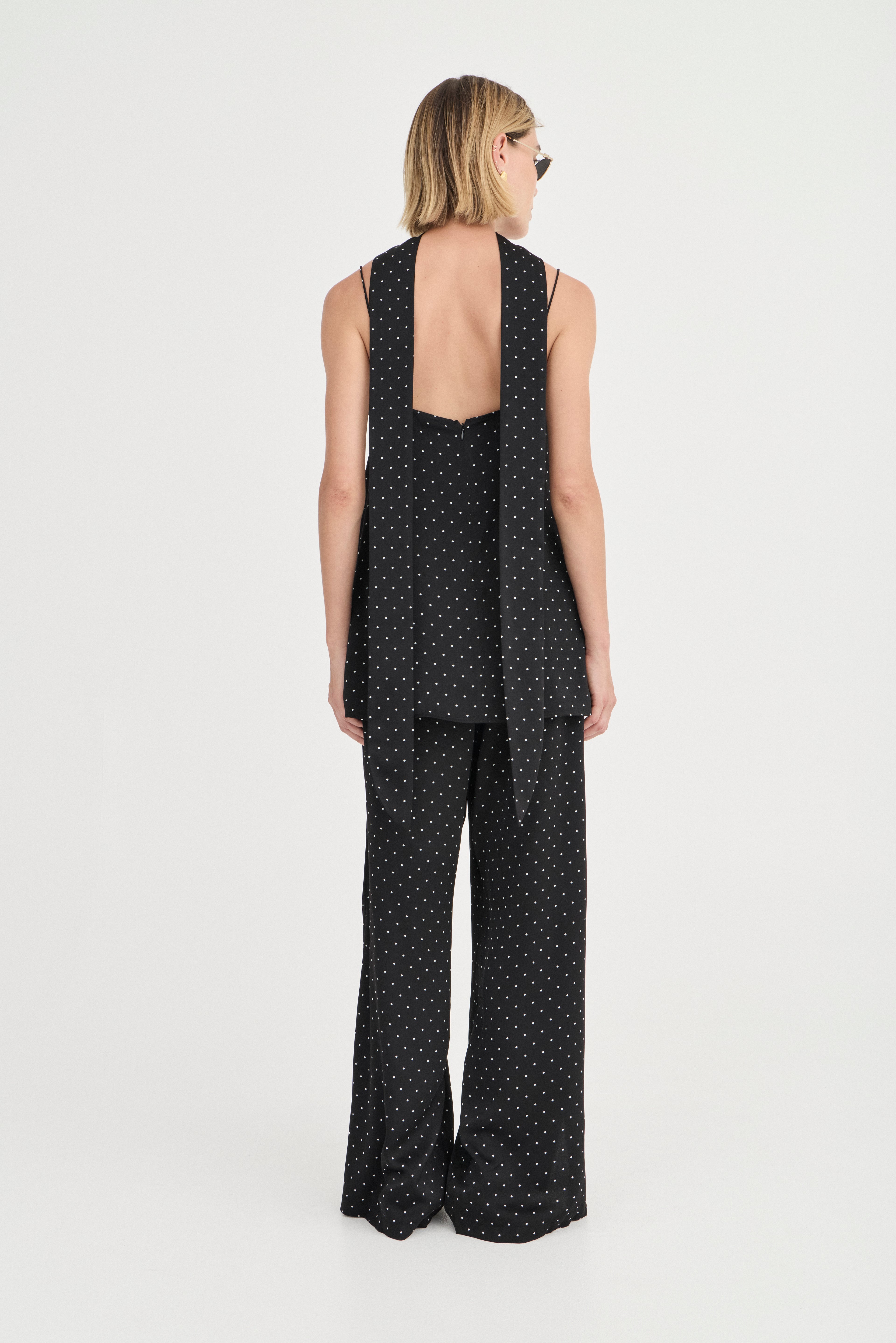 Giulia Pants - Noir Polka