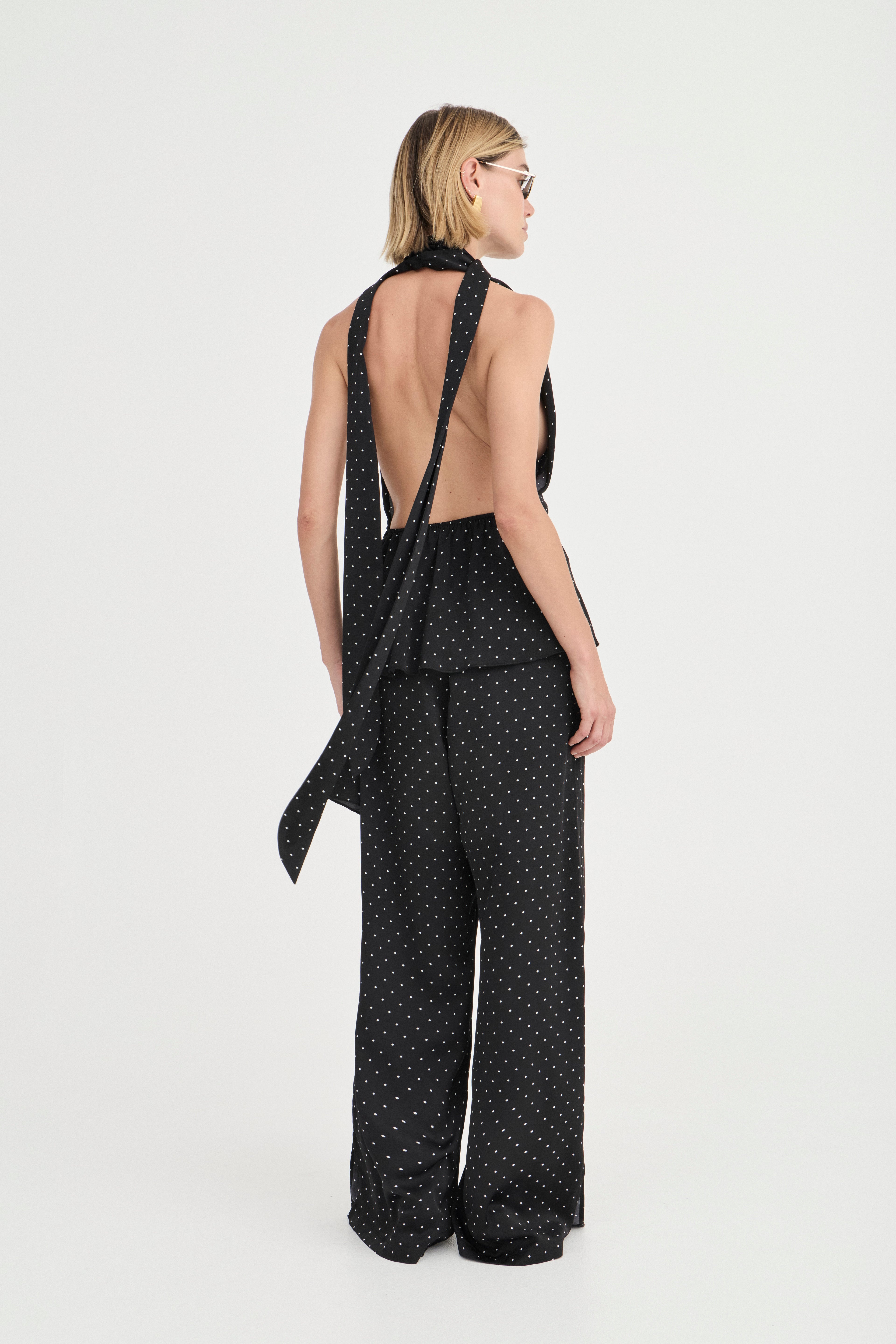 Giulia Pants - Noir Polka