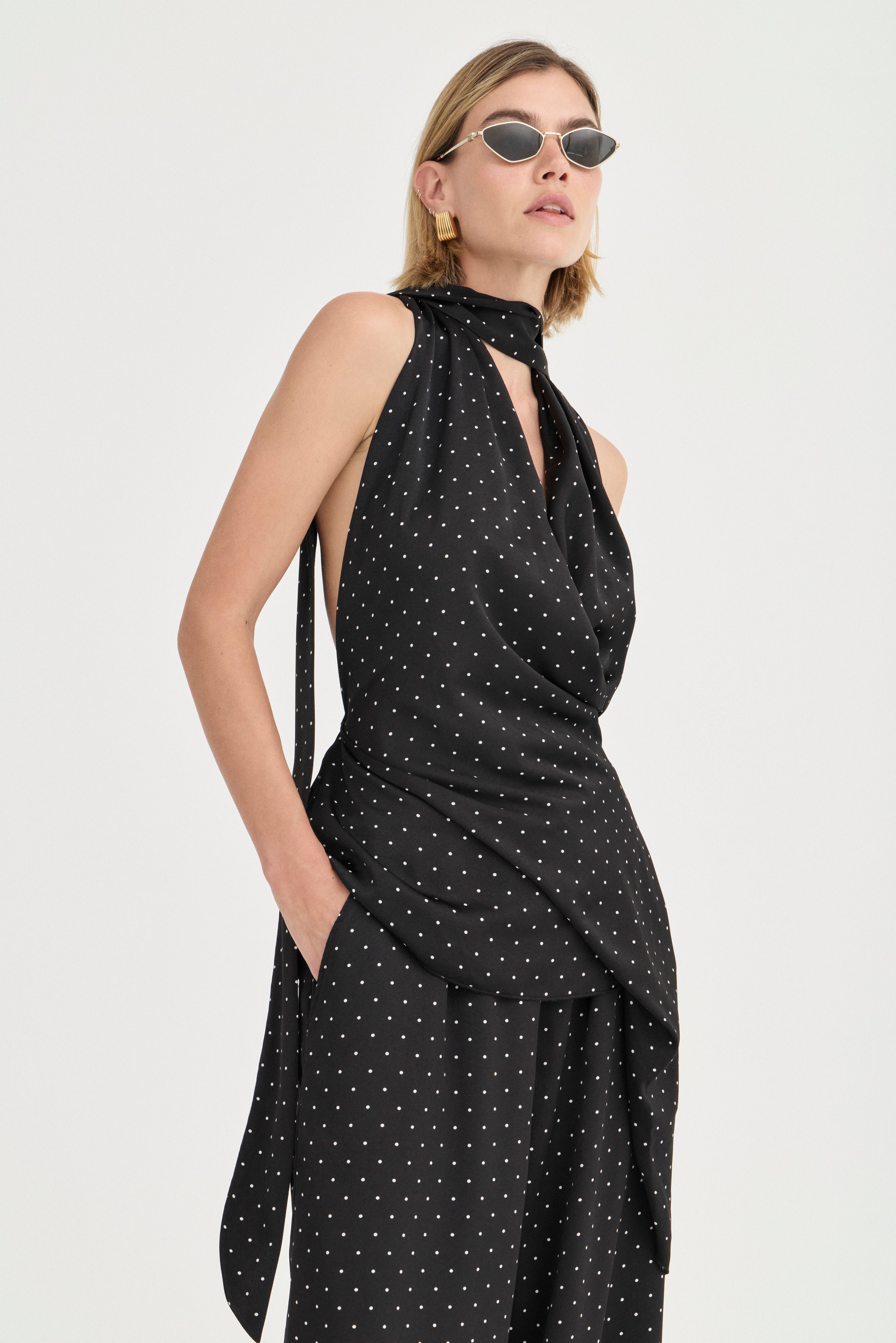 Giulia Pants - Noir Polka