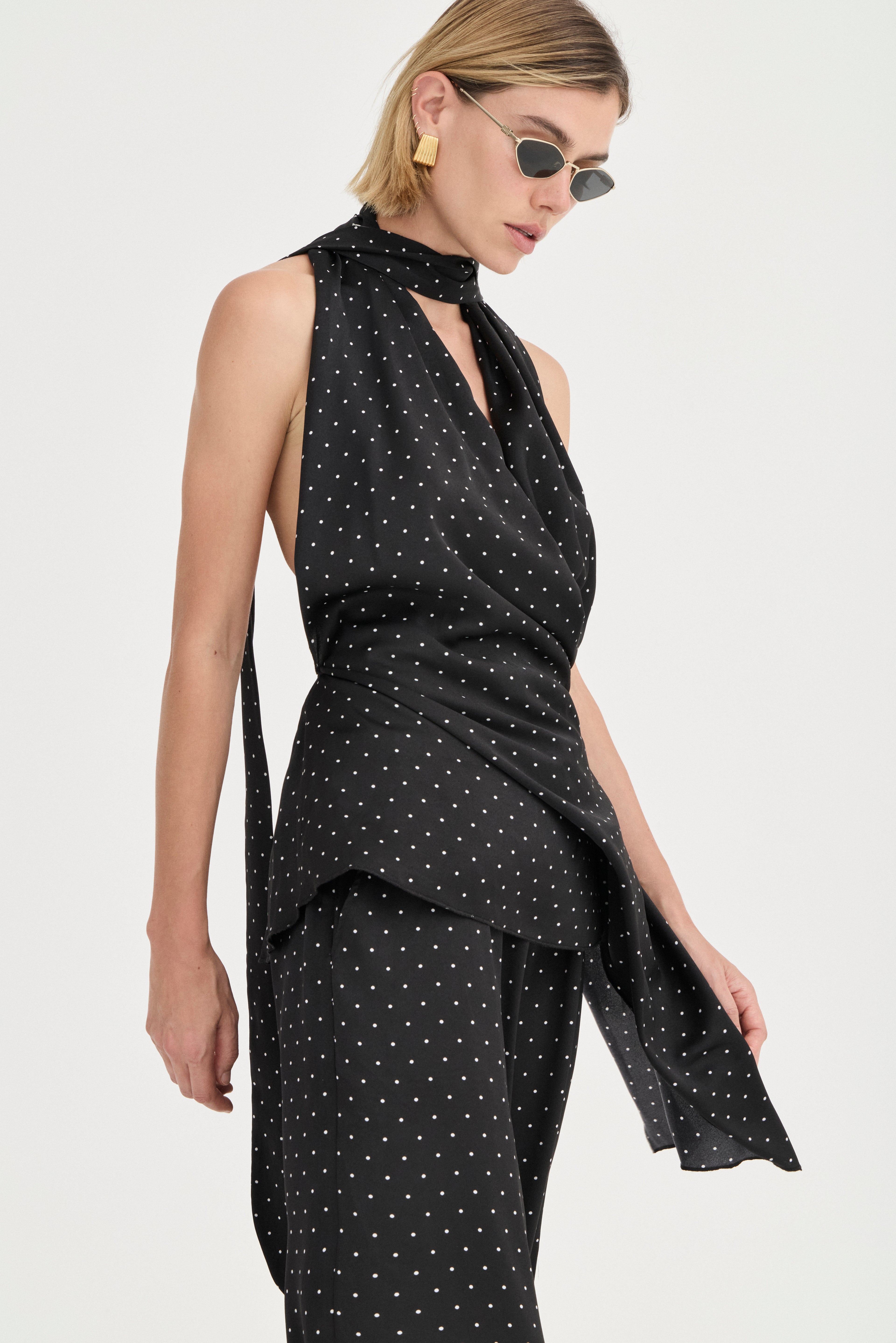 Stella Necktie - Noir Polka