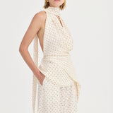 Antonella Top - Ivory Polka