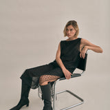 Aurora Beaded Tunic - Noir