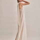 Camilla Dress - Ivory Leaf
