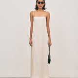Camilla Maxi Dress - Ivory Polka