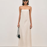 Camilla Maxi Dress - Ivory Polka