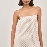 Camilla Maxi Dress - Ivory Polka