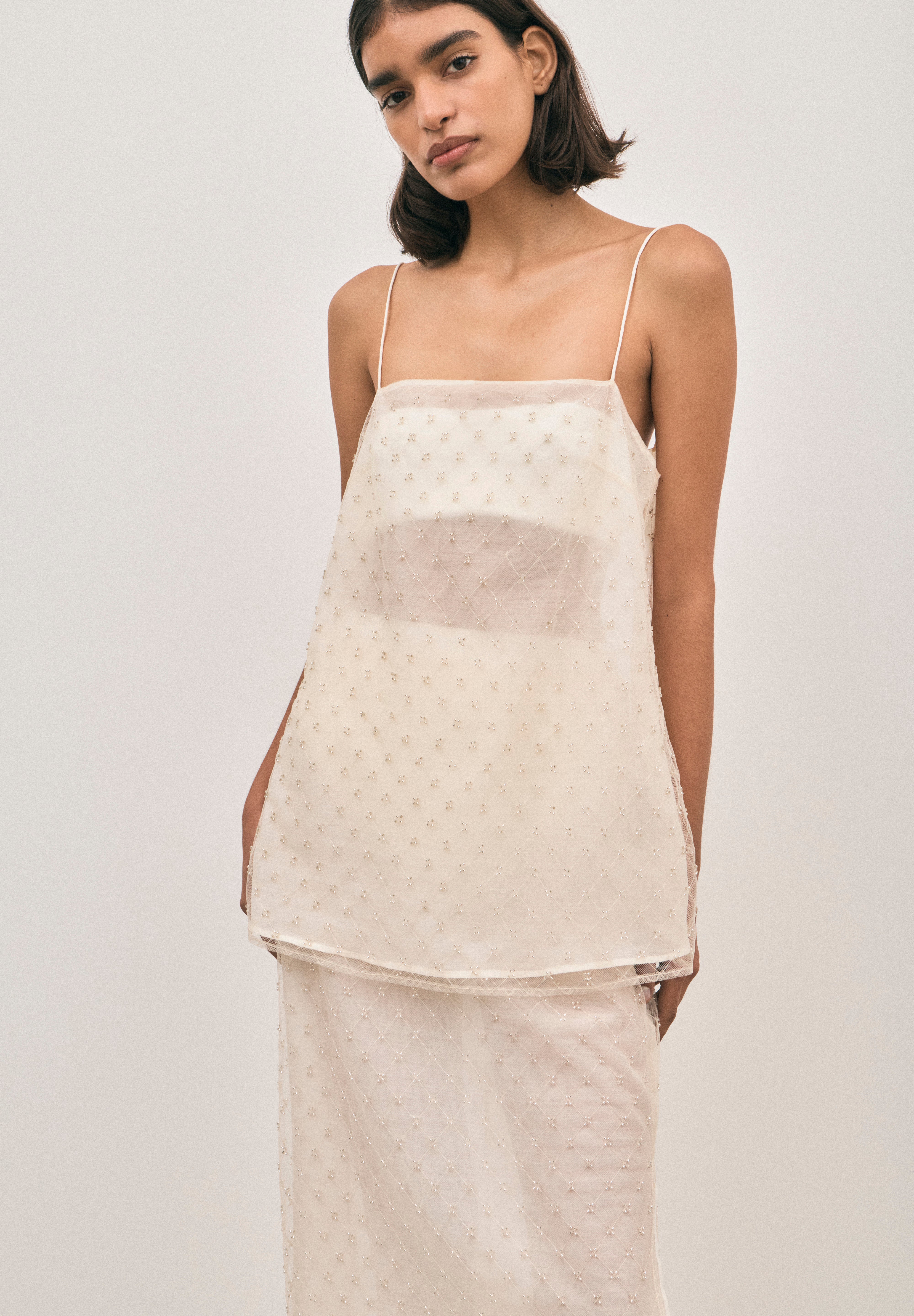Camilla Beaded Mini - Ivory