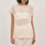 Chelsea Beaded Top - Ivory