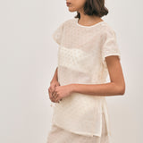 Chelsea Beaded Top - Ivory