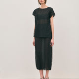 Chelsea Beaded Top - Noir