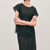 Chelsea Beaded Top - Noir