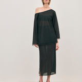 Eloise Beaded Mini - Noir