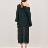 Eloise Beaded Mini - Noir