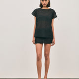 Martin Beaded Skirt - Noir