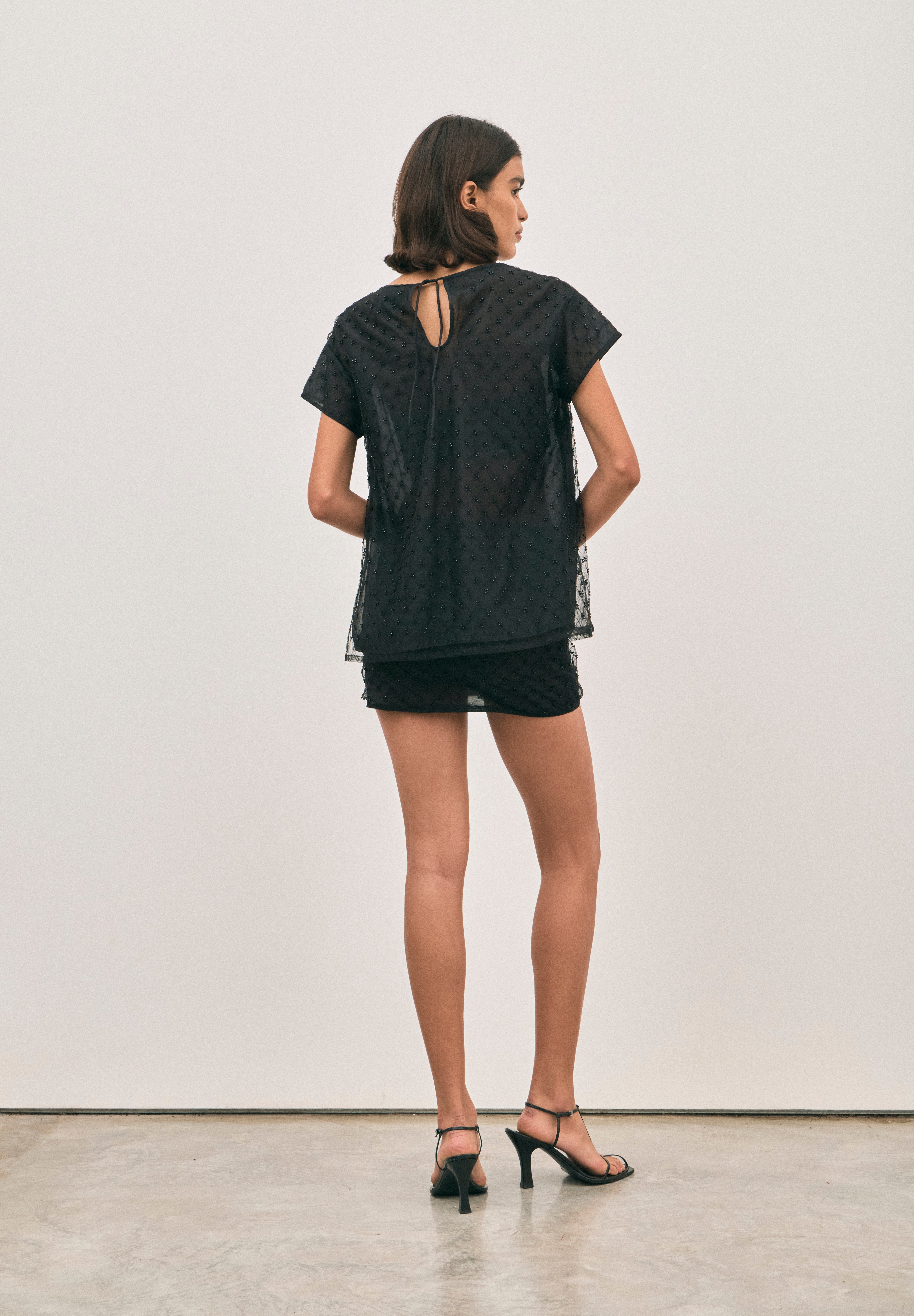 Martin Beaded Skirt - Noir