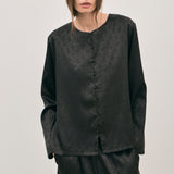 Pearl Blouse - Noir Jacquard