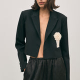 Lola Pants - Noir Jacquard