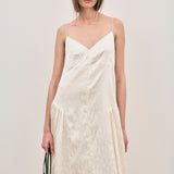 Elodie Dress - Ivory Jacquard