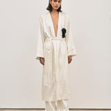 Odette Robe - Ivory Jacquard