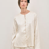 Pearl Blouse - Ivory Jacquard