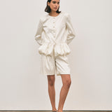 Marco Shorts - Ivory Jacquard