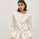 Fleur Jacket - Ivory Jacquard