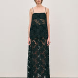 Margaux Skirt - Noir Crochet Lace