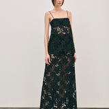 Margaux Skirt - Noir Crochet Lace