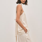 Stella Neck Tie - Ivory Polka