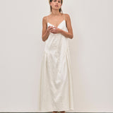 Elodie Dress - Ivory Jacquard
