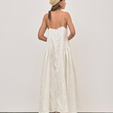 Elodie Dress - Ivory Jacquard
