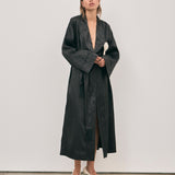 Odette Robe - Noir Jacquard