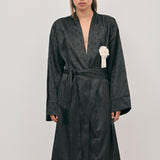 Odette Robe - Noir Jacquard