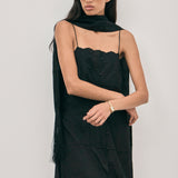 Orla Scarf - Broderie Noir