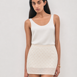 Martin Beaded Skirt - Ivory